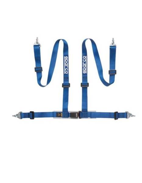 SPARCO - SPARCO 04604BM1AZ Sparco Belt 2 Inch Blue 4Pt Snap-In