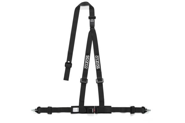 SPARCO - SPARCO 04608DF1NR Sparco Belt 2 Inch Black 3Pt Double Release