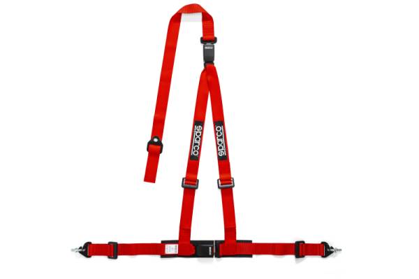 SPARCO - SPARCO 04608DF1RS Sparco Belt 2 Inch Red 3Pt Double Release
