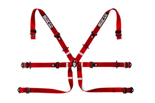 SPARCO - SPARCO 04819H2RS Sparco BELT 6 PNT 2in FORMULA RED