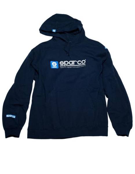 SPARCO - SPARCO SP03100BM1S Sparco Sweatshirt Hooded WWW Navy SMALL