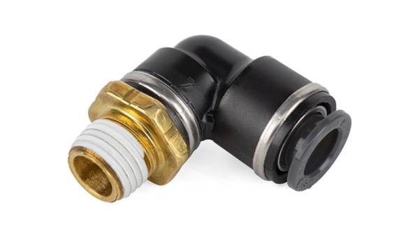 Air Lift - Air Lift 21851 Air Lift Elbow- Male 1/4in Npt X 3/8in Tube