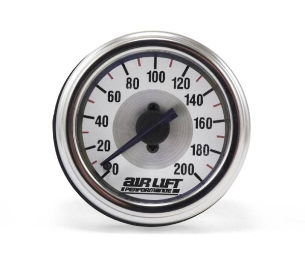 Air Lift - Air Lift 26227 Air Lift Single Needle Gauge- 200 PSI