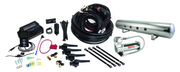 Air Lift - Air Lift 27798 Air Lift Performance 3H (3/8 Air Line 5 Gal Polished Aluminum Tank VIAIR 444C Comp)