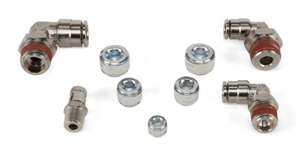 Air Lift - Air Lift 32012 Air Lift Fitting Pack For FLO Tanks 15218/15224/15228 With 1/4in or 3/8in Lines