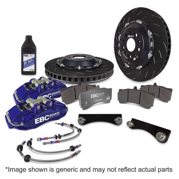 EBC - EBC Brakes BBK045BLU-1 EBC Racing 00-06 BMW M3 (E46) Blue Apollo-6 Calipers 355mm Rotors Front Big Brake Kit