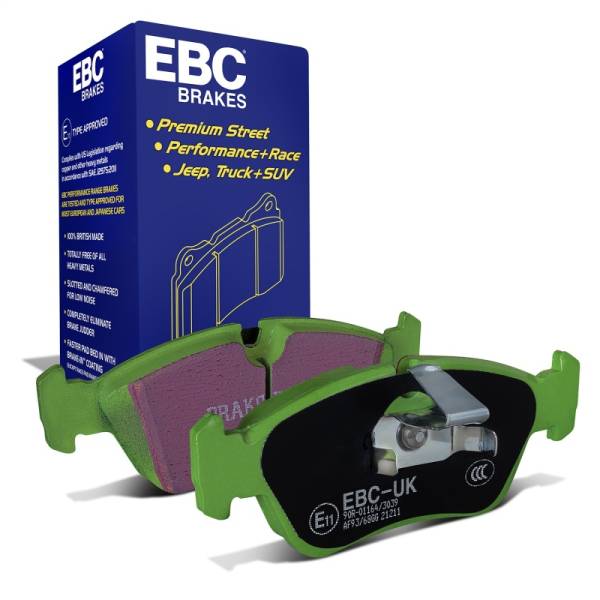 EBC - EBC Brakes DP21211 EBC 99-02 BMW Z3 2.5 Greenstuff Front Brake Pads - Fits select 1999-2006 BMW models