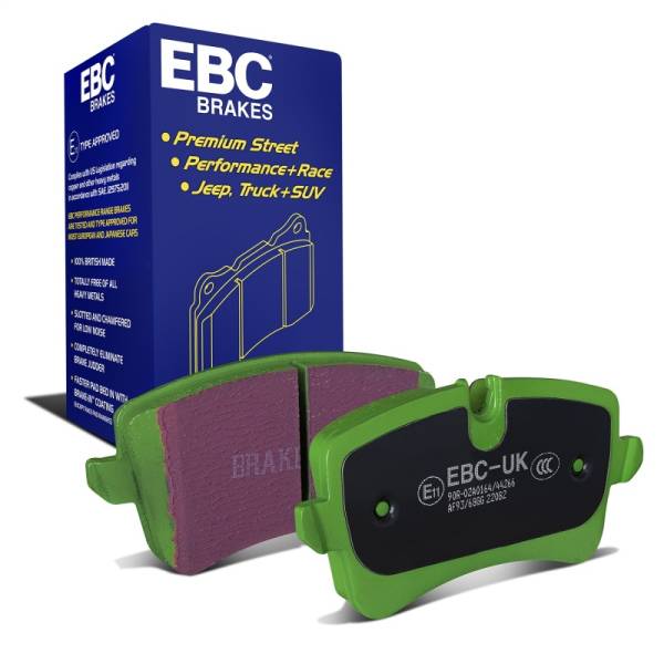EBC - EBC Brakes DP22082 EBC 11 Audi A6 2.0 Turbo Greenstuff Rear Brake Pads - Fits select 2011-2023 Audi, Porsche applications