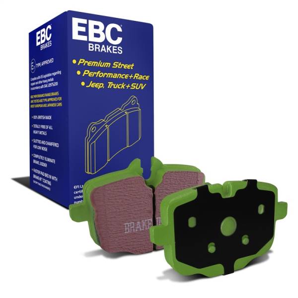 EBC - EBC Brakes DP22089 EBC 10+ BMW 535i 3.0 Turbo (F10) Greenstuff Rear Brake Pads - Fits select 2011-2023 BMW models
