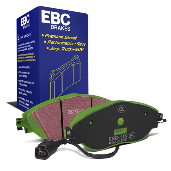 EBC - EBC Brakes DP22127 EBC 12+ Volkswagen CC 3.6 Greenstuff Front Brake Pads - Fits select 2012-2023 Volkswagen models