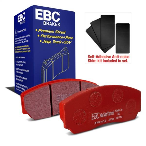 EBC - EBC Brakes DP3002C EBC 90-00 Aston Martin Vantage 5.3 (Twin Supercharged)(AP) Redstuff Front Brake Pads - Fits 1993-2004 Lotus, Aston Martin models