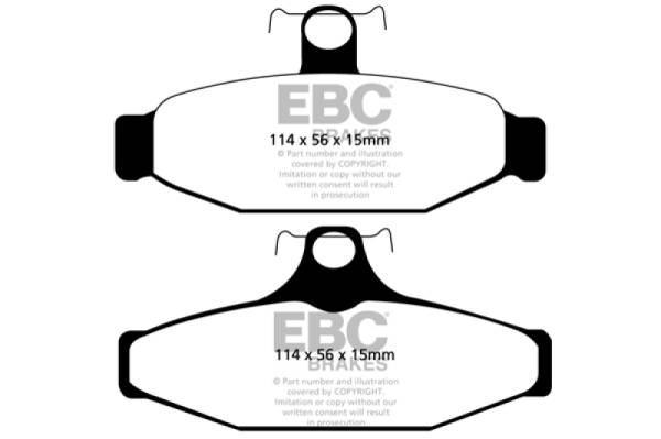 EBC - EBC Brakes DP31165C EBC 93-00 Aston Martin Virage 5.3 (AP Caliper) Redstuff Rear Brake Pads - Fits 1993-1994 Aston Martin Virage
