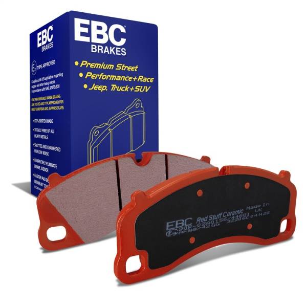 EBC - EBC Brakes DP32206C EBC 2016+ Porsche 911 (991/992) Carrera S 3.0TT (Cast Iron Rotor Only) Redstuff Front Brake Pads - Fits 2013-2023 Porsche 911, 718 Cayman