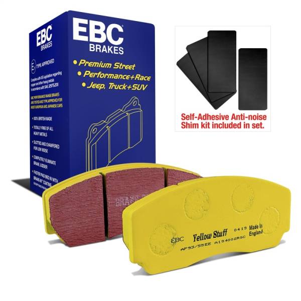 EBC - EBC Brakes DP4002R EBC 90-00 Aston Martin Vantage 5.3 (Twin Supercharged)(AP) Yellowstuff Front Brake Pads - Fits 1993-2004 Lotus, Aston Martin models