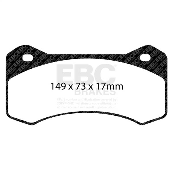 EBC - EBC Brakes DP4054R EBC Brakes Yellowstuff Performance Brake Pads