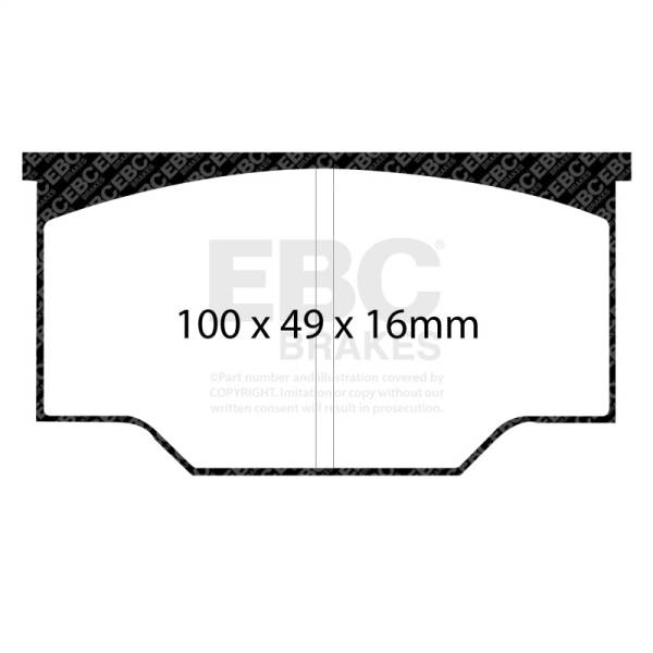 EBC - EBC Brakes DP4073R EBC Alcon A-Type Yellowstuff Brake Pads