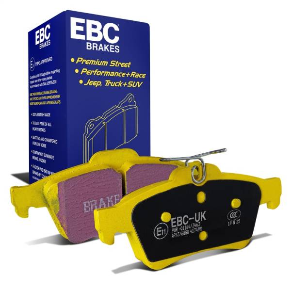 EBC - EBC Brakes DP41749R EBC 08-10 Chevrolet Cobalt 2.0 Turbo (SS) Yellowstuff Rear Brake Pads - Fits 2010-2013 Jaguar XJ, XF