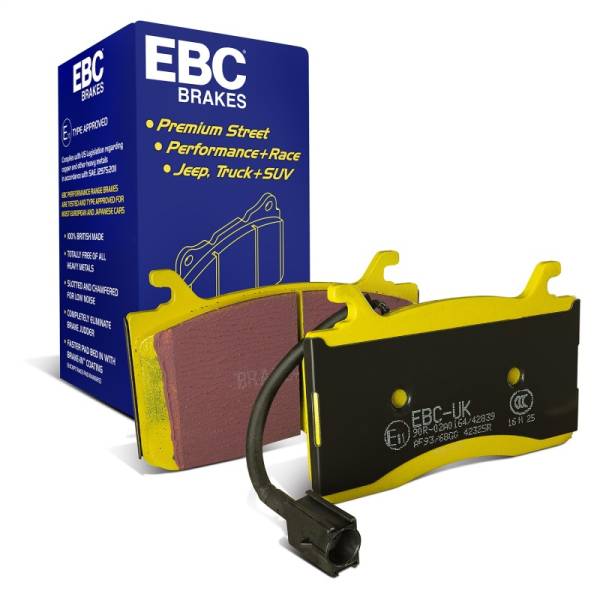 EBC - EBC Brakes DP42325R EBC 2016+ Alfa Romeo Guilia 2.0T Yellowstuff Front Brake Pads - Fits 2017-2023 Alfa Romeo Giulia, Stelvio