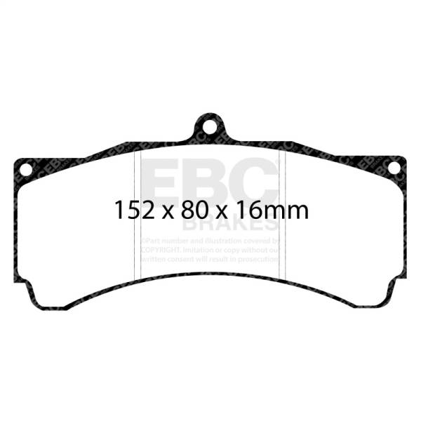 EBC - EBC Brakes DP5032NDX EBC Alcon CAR89/TA6 Caliper / AP Racing CP5570 Caliper Bluestuff Brake Pads