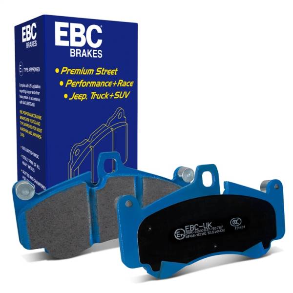 EBC - EBC Brakes DP51516NDX EBC 01-03 Porsche 911 (996) (Cast Iron Rotor only) 3.6 Twin Turbo GT2 Bluestuff Front Brake Pads - Fits 2002-2014 Porsche 911