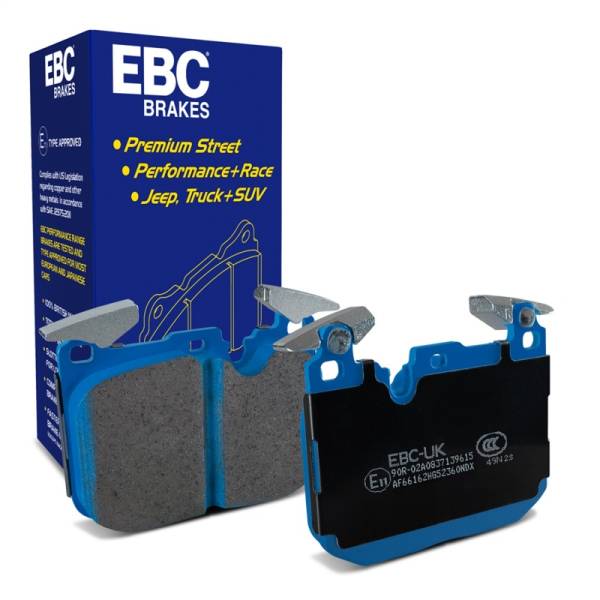 EBC - EBC Brakes DP52360NDX EBC 16-18 BMW M2 (F87) Bluestuff Front Brake Pads - Fits 2015-2021 BMW M2, M4, M3