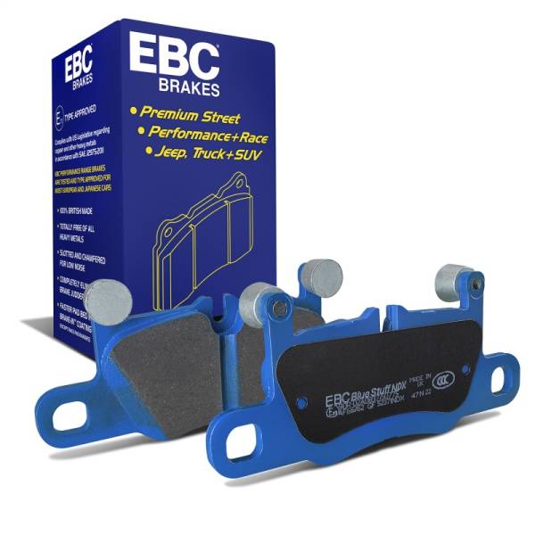 EBC - EBC Brakes DP52371NDX EBC 2016+ Porsche 911 (991/2 w/Cast Iron Rotors) 3.0TT Carrera Bluestuff Rear Brake Pads - Fits 2017-2023 Porsche Cayenne, 911