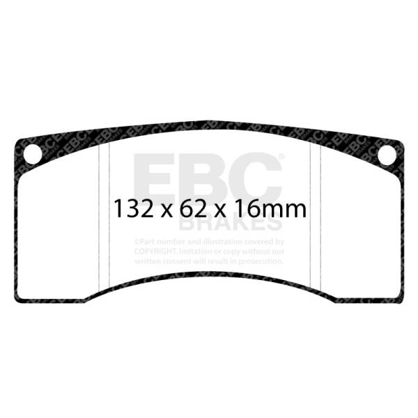 EBC - EBC Brakes DP8016.25SR21 EBC Racing 19-22 Porsche 911 GT3 R (991/991.2/996/997) SR-21 Sintered Race Rear Brake Pads