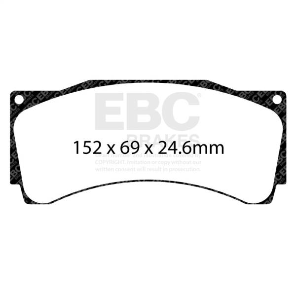EBC - EBC Brakes DP8080RP1 EBC Racing 16-21 Audi RS3 LMS (Race Car) 2.0 Turbo RP-1 Race Front Brake Pads