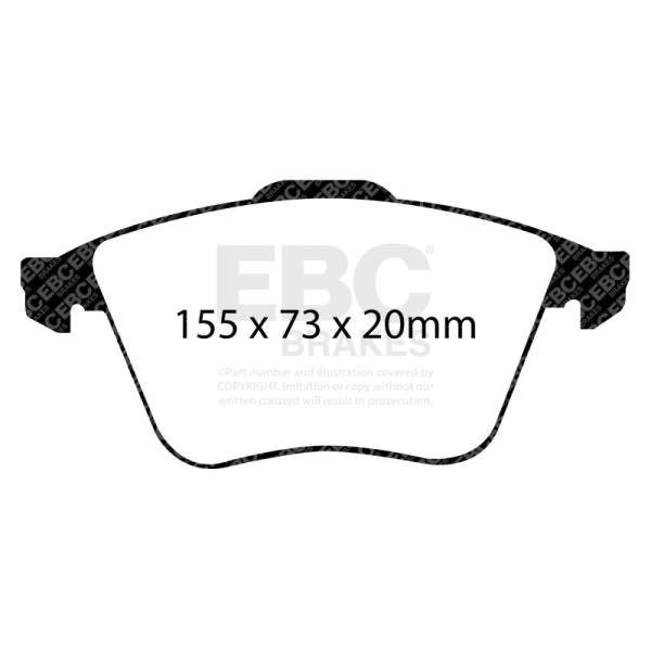 EBC - EBC Brakes DP81946RP1 EBC Racing 06-12 Audi S3 (8P) 2.0T (PR-1ZK) RP-1 Race Front Brake Pads