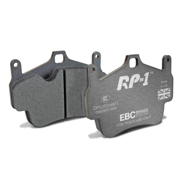 EBC - EBC Brakes DP82029RP1 EBC Racing 05-08 Porsche 911 (997) (Cast Iron Disc Only) RP-1 Front/Race Rear Brake Pads (Pair Only)