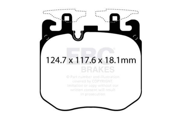 EBC - EBC Brakes DP82304RPX EBC Racing 2021+ BMW 430 Coupe w/M Sport Brakes (G20/G22) RP-X Race Front Brake Pads