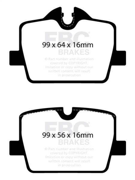 EBC - EBC Brakes DP82405RPX EBC Racing 2019+ BMW Z4 G29 / 2020+ Toyota GR Supra (w/13in Rear Rotors) RP-X Race Rear Brake Pads
