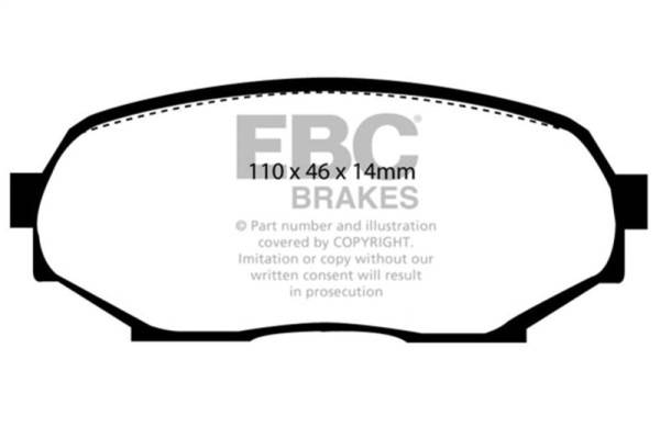 EBC - EBC Brakes DP8802RPX EBC 89-97 Mazda Miata 1.6L (NA) RP-X Race Front Brake Pads