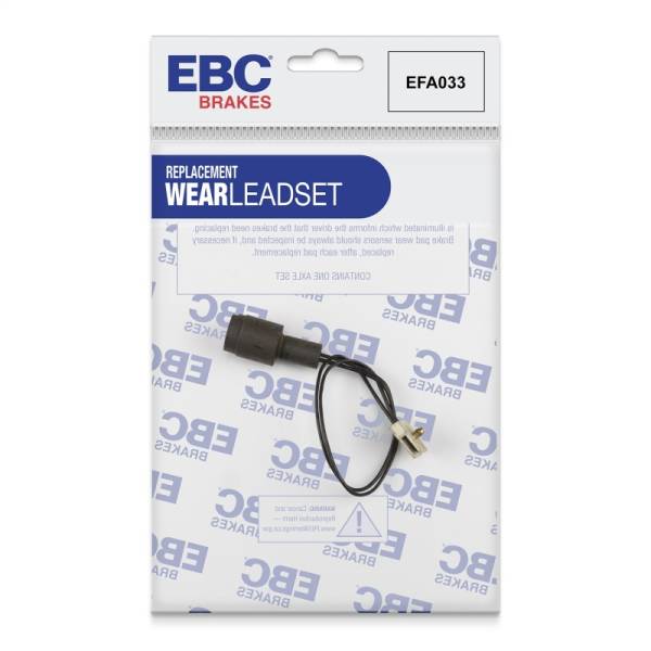 EBC - EBC Brakes EFA033 EBC 83-85 BMW 318 1.8 (E30) Front Wear Leads - Fits select 1984-1992 BMW models