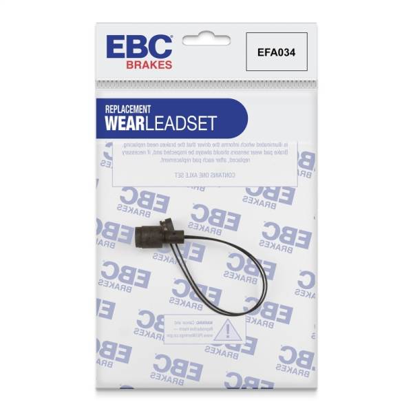 EBC - EBC Brakes EFA034 EBC 87-91 BMW M3 2.3 (E30) Front Wear Leads - Fits select 1982-1991 BMW models