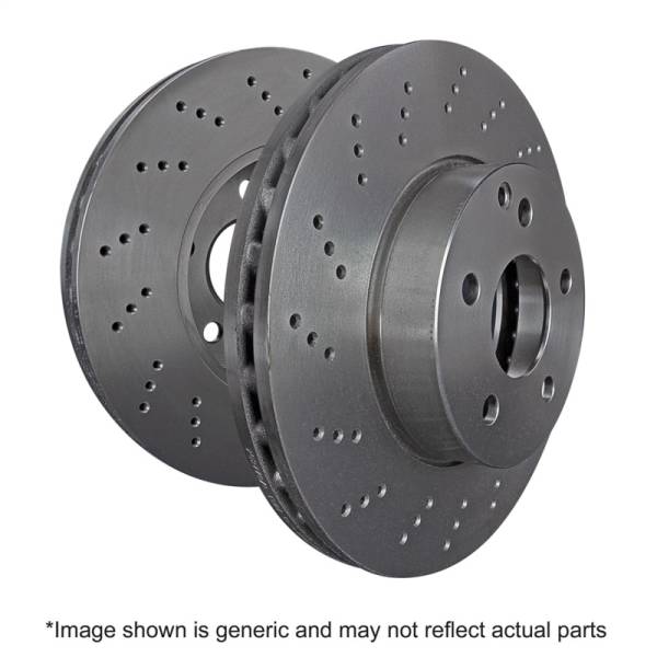 EBC - EBC Brakes RK2107XD EBC 13-16 Mercedes-Benz GL350 (X166) 3.0TD AMG Package RK Premium Cross-Drilled Rear Rotors - Fits 2013-2016 Mercedes-Benz GL550, GL450, GL350