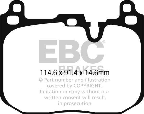 EBC - EBC Brakes S10KF1730 EBC S10 Brake Pad and Rotor Kit - Fits 2016-2019 Mini Cooper Clubman, Cooper, Cooper Countryman