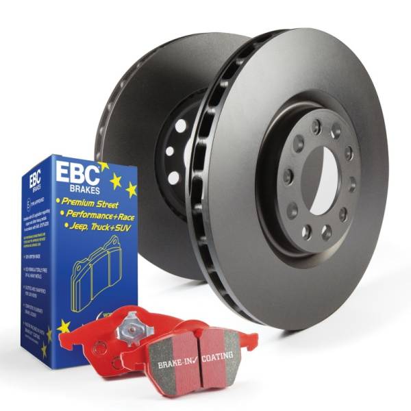 EBC - EBC Brakes S12KF1208 Stage 12 Kits Redstuff and RK Rotors