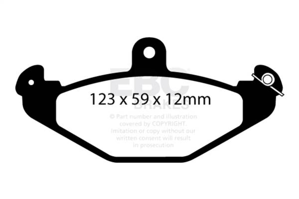 EBC - EBC Brakes S12KR1418 EBC S12 Brake Pad and Rotor Kit - Fits 2005-2011 Lotus Elise, Exige
