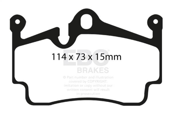 EBC - EBC Brakes S12KR1445 EBC S12 Brake Pad and Rotor Kit - Fits select 2004-2023 Porsche models