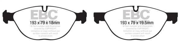EBC - EBC Brakes S14KF1255 EBC S14 Brake Pad and Rotor Kit - Fits 2008-2018 BMW X6, X5