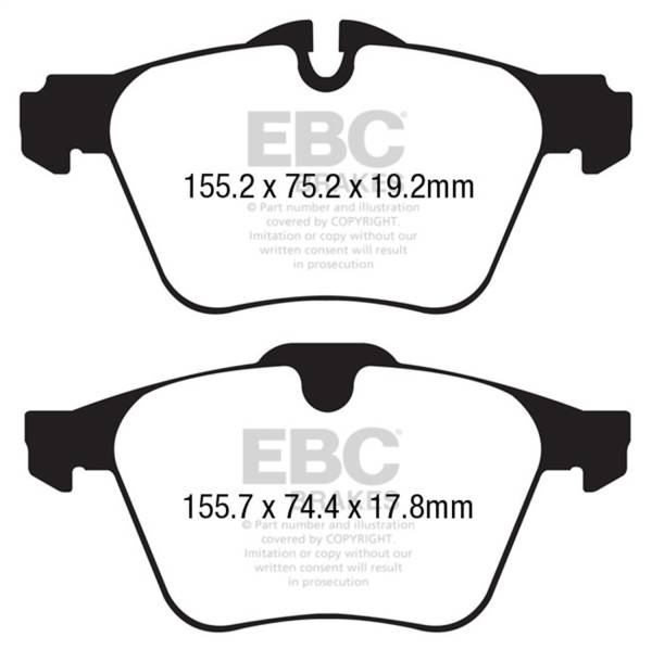 EBC - EBC Brakes S9KF1848 EBC S9 Brake Pad and Rotor Kit - Fits 2014-2021 Jaguar F-Type