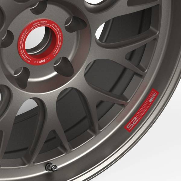 fifteen52 - fifteen52 52-RSR-LIPDECAL-RED-SET fifteen52 Holeshot RSR Wheel Lip Decal Set of Four - Red