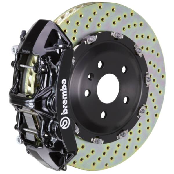 Brembo - Brembo 1N1.8513A1 Brembo 14-18 A45 AMG Front GT BBK 6 Piston Cast 365x34 2pc Rotor Drilled-Black