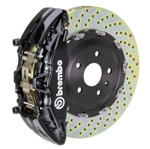 Brembo - Brembo 1N1.9048A1 Brembo 15-16 Genesis Sedan 3.8/5.0 (Excl AWD) Fr GT BBK 6Pist Cast 380x34 2pc Rtr Drill-Black