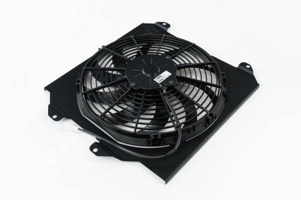 CSF - CSF Cooling - Racing & High Performance Division 2858FB CSF 92-00 Honda Civic All-Aluminum Fan Shroud w/12in SPAL Fan - Black Finish