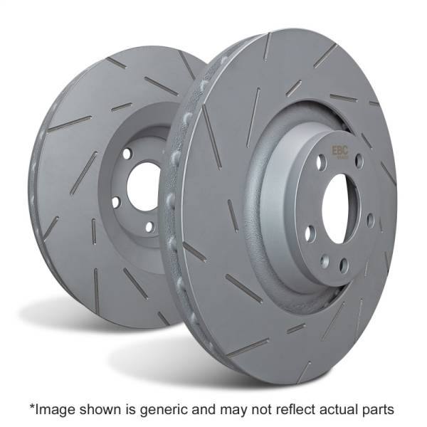 EBC - EBC Brakes USR485 EBC 76-85 Porsche 924 2.0L USR Slotted Rear Rotors - Fits 1978-1988 Porsche 928, 924, 944