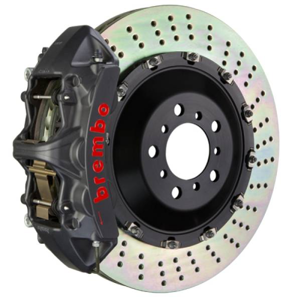 Brembo - Brembo 1N1.9548AS Brembo 2023 Volkswagen Tiguan R (Mk2) Front GTS BBK 6-Piston 405x34 2-Piece Rotors Drilled - Black H