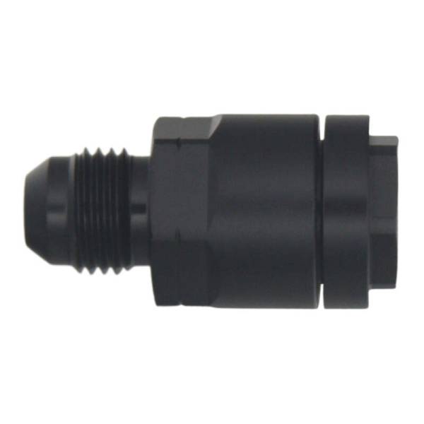 DeatschWerks - DeatschWerks 6-02-0103-B DeatschWerks 6AN Male Flare to 3/8in Female EFI Quick Connect Adapter - Anodized Matte Black