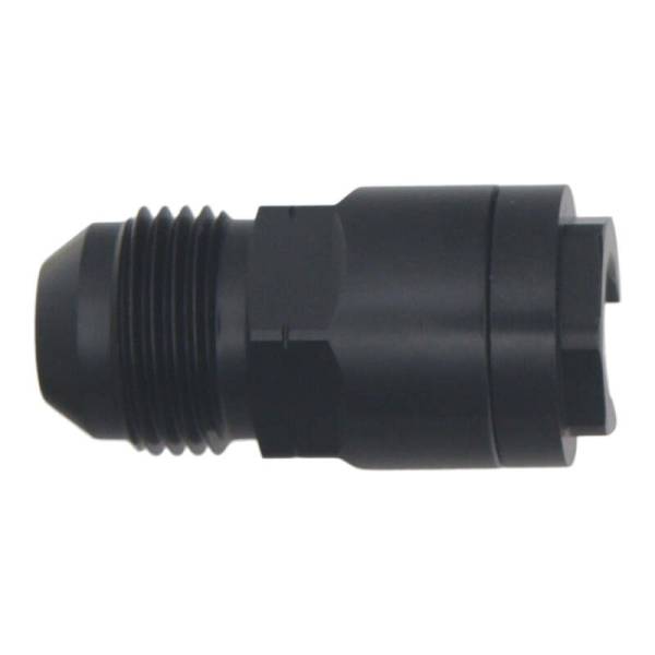 DeatschWerks - DeatschWerks 6-02-0104-B DeatschWerks 8AN Male Flare to 3/8in Female EFI Quick Connect Adapter - Anodized DW Titanium